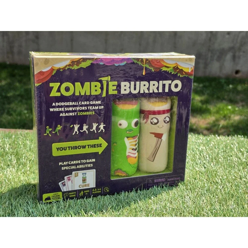 Zombie Burrito A Dodgeball Card Game By Exploding Kittens Throw Party New*